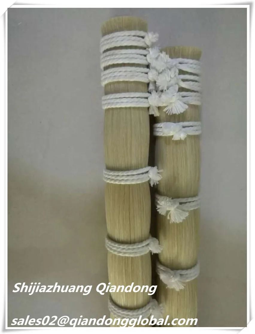 
Unbleached Mongolia 29inch 100% Natural Horse Hairs For Violin Bowhairs 