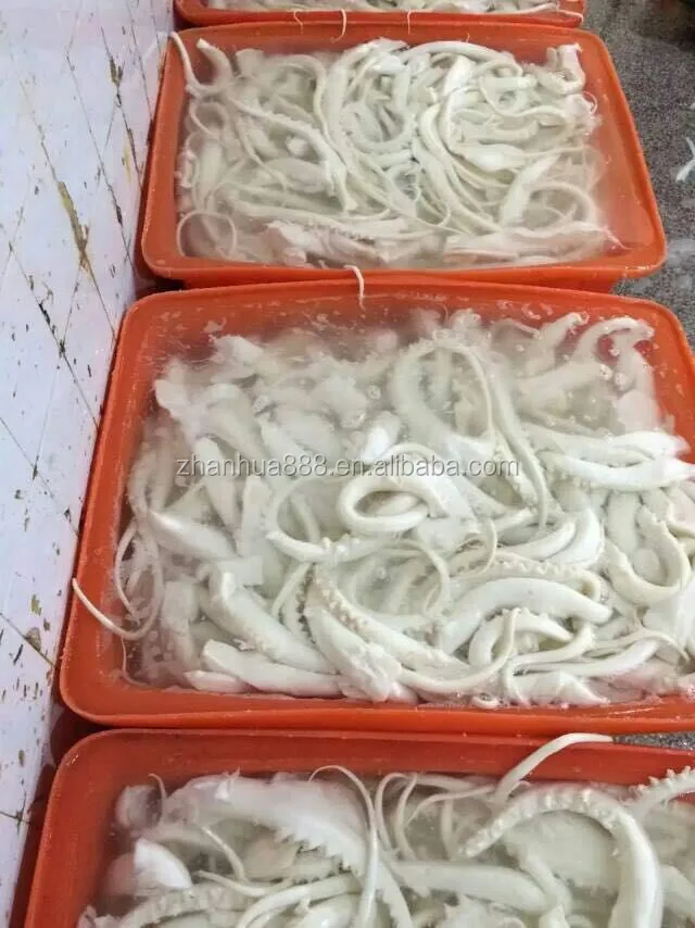 
Frozen Giant Squid Head Tentacle Skinless Squid Tentacle Wholesale 10kg BQF Package 