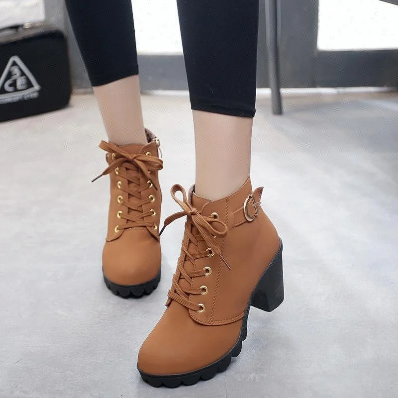 
GUGUTREE 35-41# cheap prices large size women winter boots big sizes lady winter ankle boots 