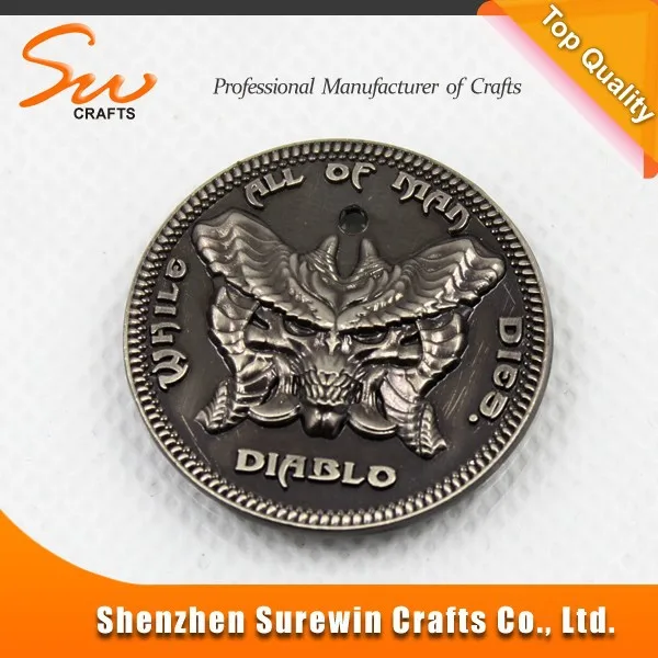 3D stamp metal coins with old history for russina market