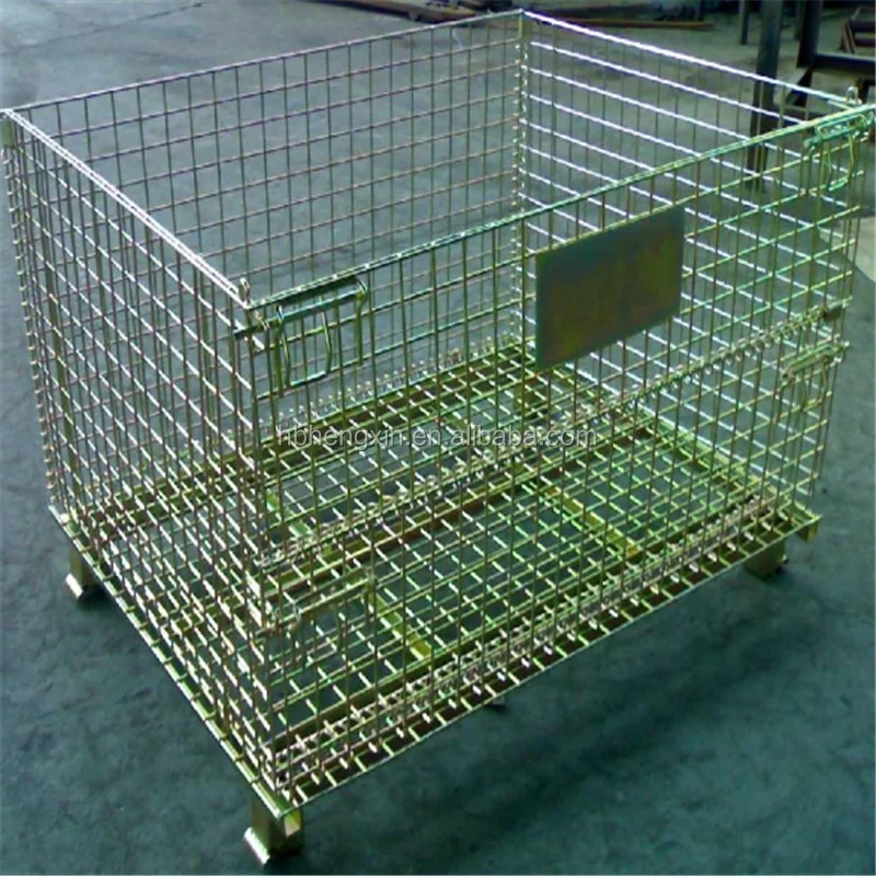 Warehouse wire mesh container & Metal box & Pallet cage