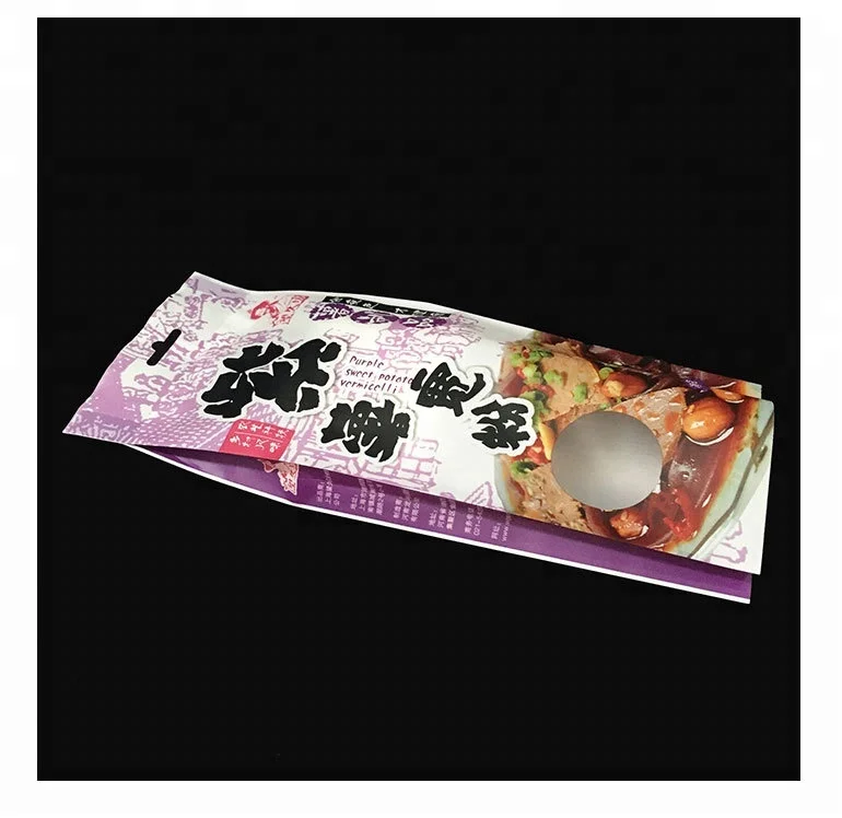 Eco-friendly four sides seal bag plastic food packaging