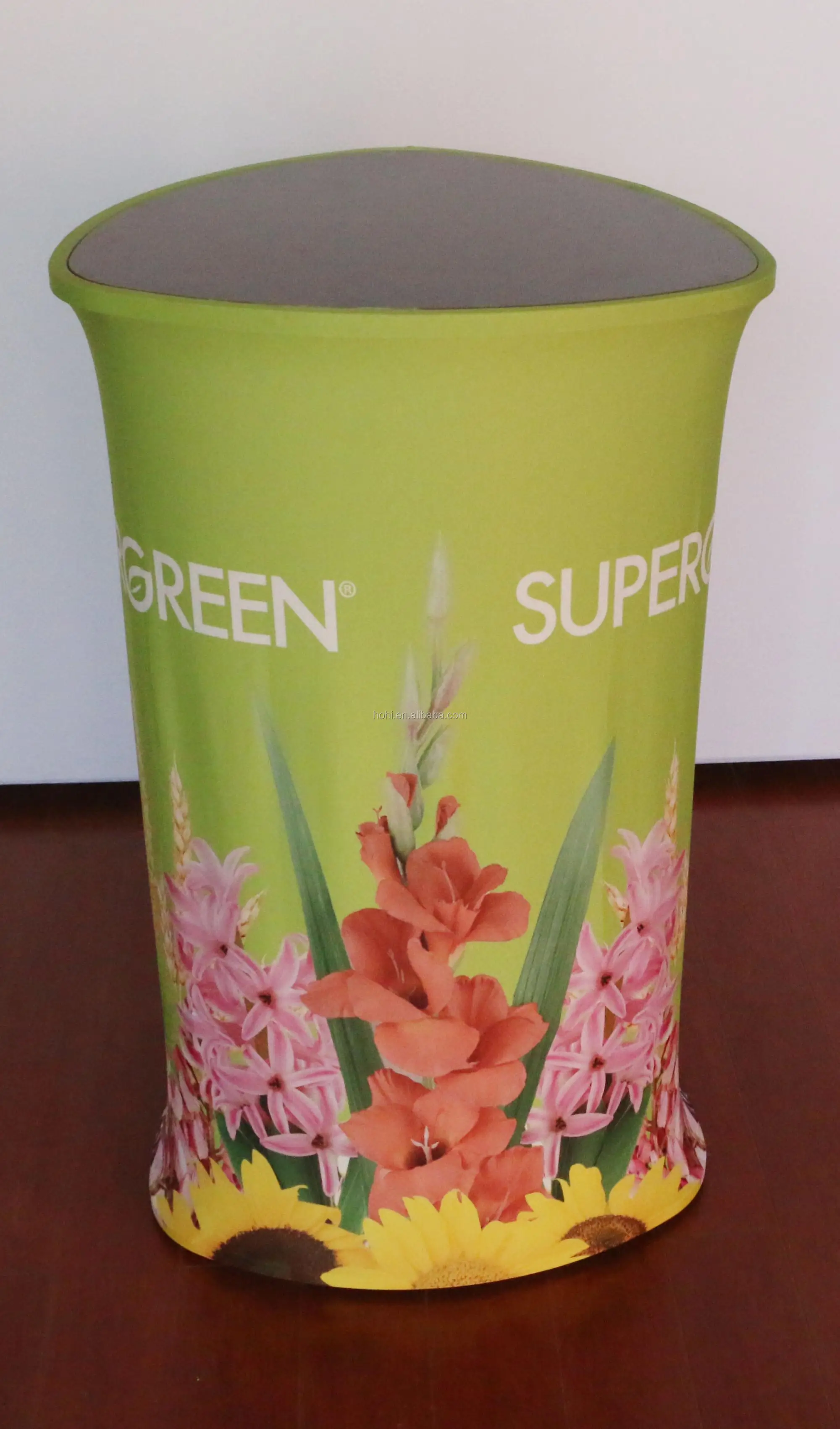 
Foldable portable advertising desk table and customized banner printing for trade show 