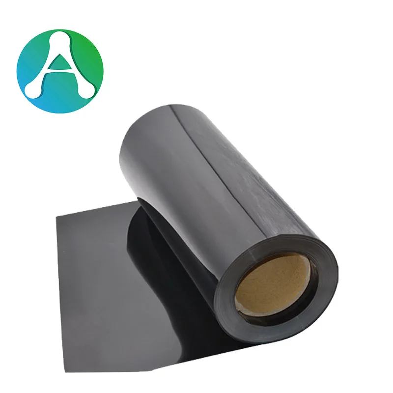 
0.5mm Glossy Black Finish PVC Film PVC Plastic Sheet Rolls for Vacuum Forming 
