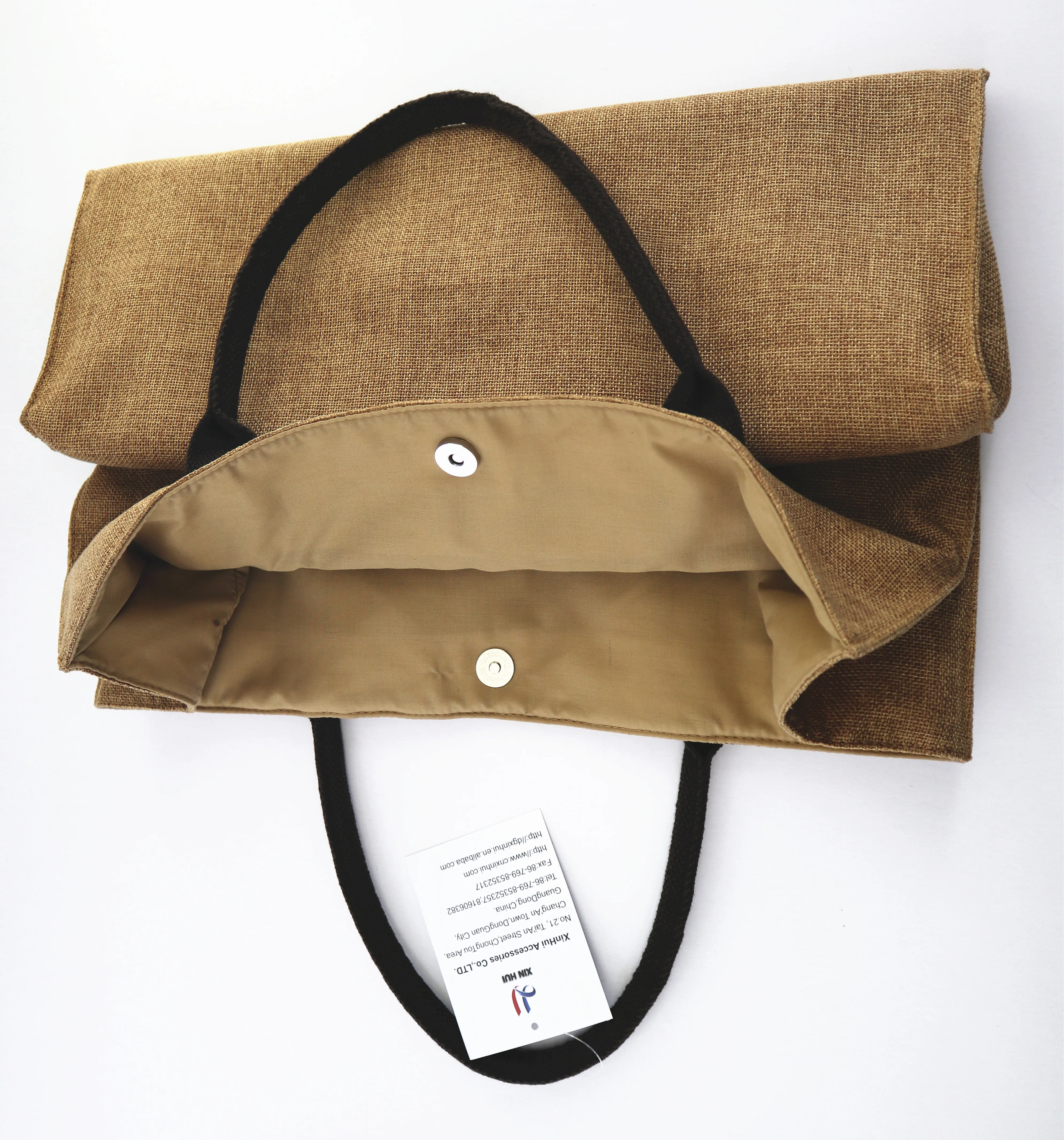 
jute tote bag Fashion handbag large capacity Durable convenient bag 