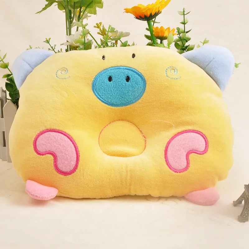 Z0021 Бархатная подушка в форме свиньи для предотвращения плоскоголовы новорожденного