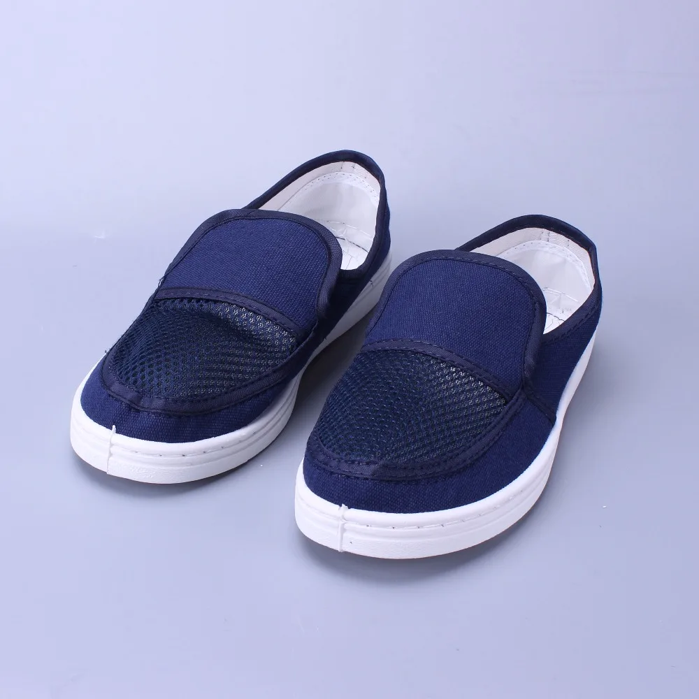 High Quality Fashionable PVC Anti-Static Canvas Shoes Cleanroom ESD Mesh Canvas Shoes