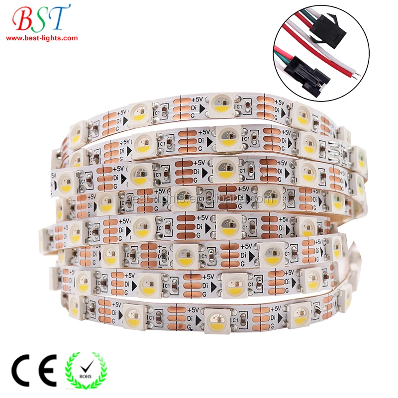 144 led SK6812 IC rgbw 5v dmx flex led pixel strip SMD5050 addressable led light strip