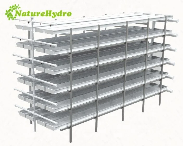Microgreen hydroponic trays hydroponic channels wheat grass growing machine