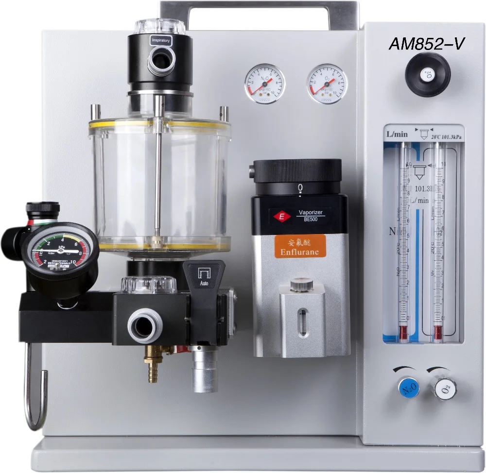 Portable Veterinary and Human Anesthesia Machine AM852-V