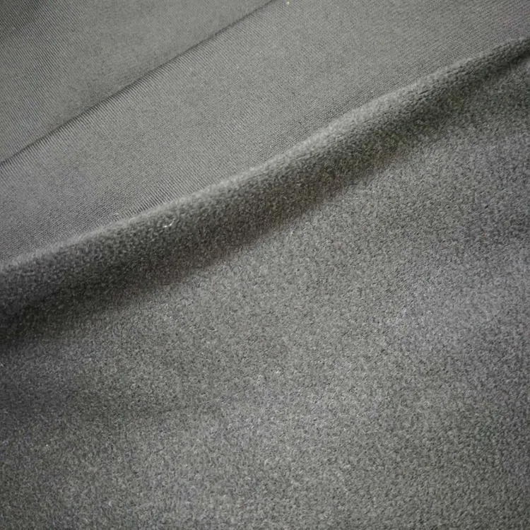 Semi-dull nylon/spandex OK loop fabric for making sports protective products