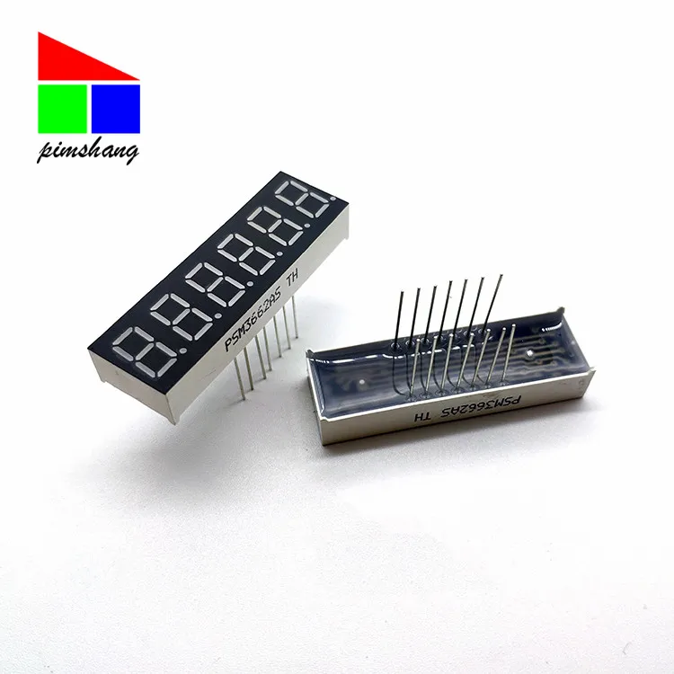 High quality 6 digit 7 segment 0.36 inch digital tube for advertising display or instrument display