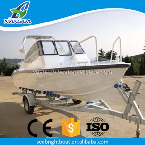 Outboard Engine Type High Speed Made-in-China All Welded Deep Sea 20ft Aluminium Fishing Yacht Luxury Boat with Prices