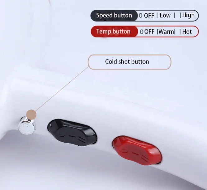 High End 2000W Saloon Popular Use Concentrator Nozzle Hair Dyer