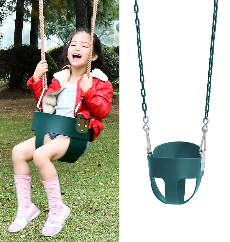 jinhua factory outdoor EVA toddler baby full bucket swing