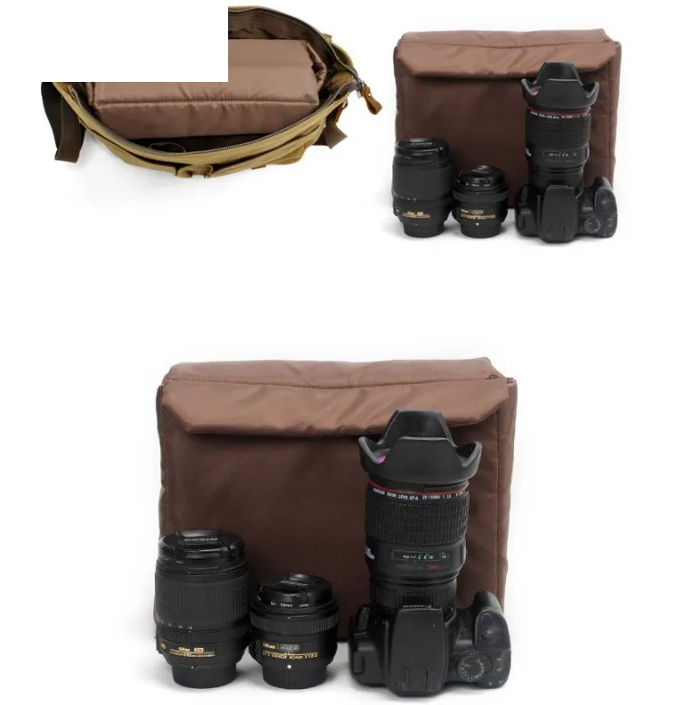 Retro Vintage Style Oil Wax Canvas Video Sling Camera bag