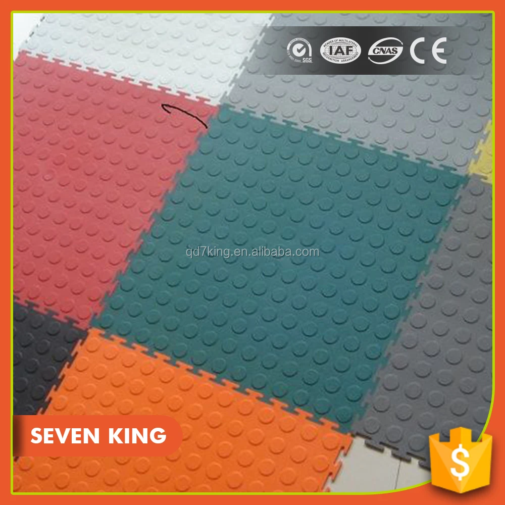 Qingdao 7king New type vinyl flooring pvc garage floor tile with high quality