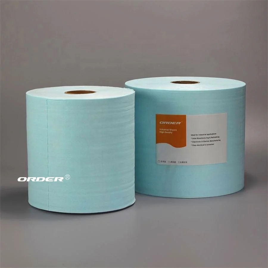 Turquoise Aperture Degreasing industrial non woven cleaning wipes