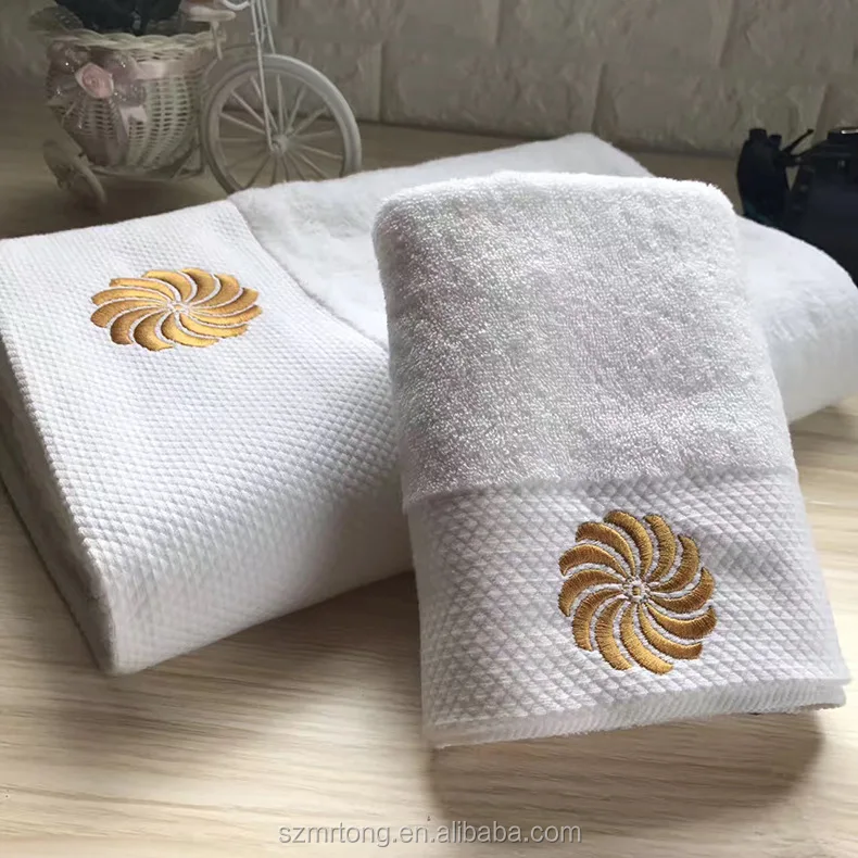 Factory price hotel spa facial TOWELS with embroidery logo