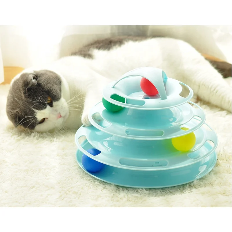 Cat track roller cat toy ball tower of tracks cat toy