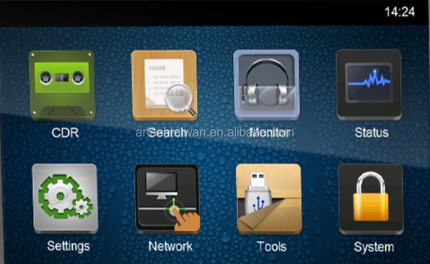 real time backup FTP cloud backup 16-line telephone rack mount recorder HDD recorder