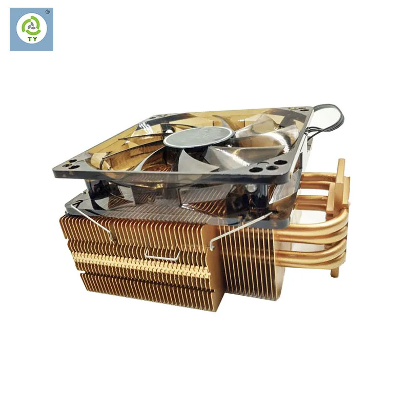 
Высокая мощность ребристая с тепловым стержнем heat pipe радиатора ПК-серверов радиатор процессора дизайн и изготовление на заказ High-end вентилятор тепловая трубка радиатора 