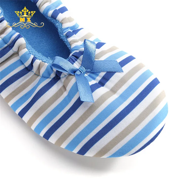 Foldable women ballet and after party dance Sippers TPR sole ballerina