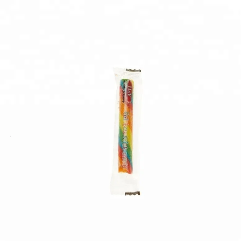 
strip shape rainbow colorful hard candy wholesale factory 