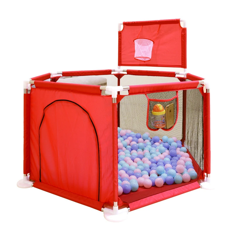 mesh fabric for baby playpen Portable Playard Indoor and Outdoor baby folding playpen 6-Panel