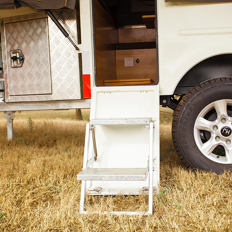 New Design Family 2-3 People Travel Camper Folding Trailer With Kitchen