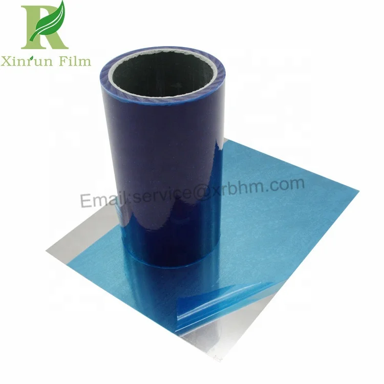 No Residue Self Adhesive Blue PE Stainless Steel Protective Film