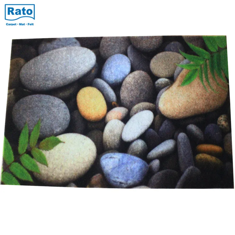 new design waterproof 3d printed carpet floor mat