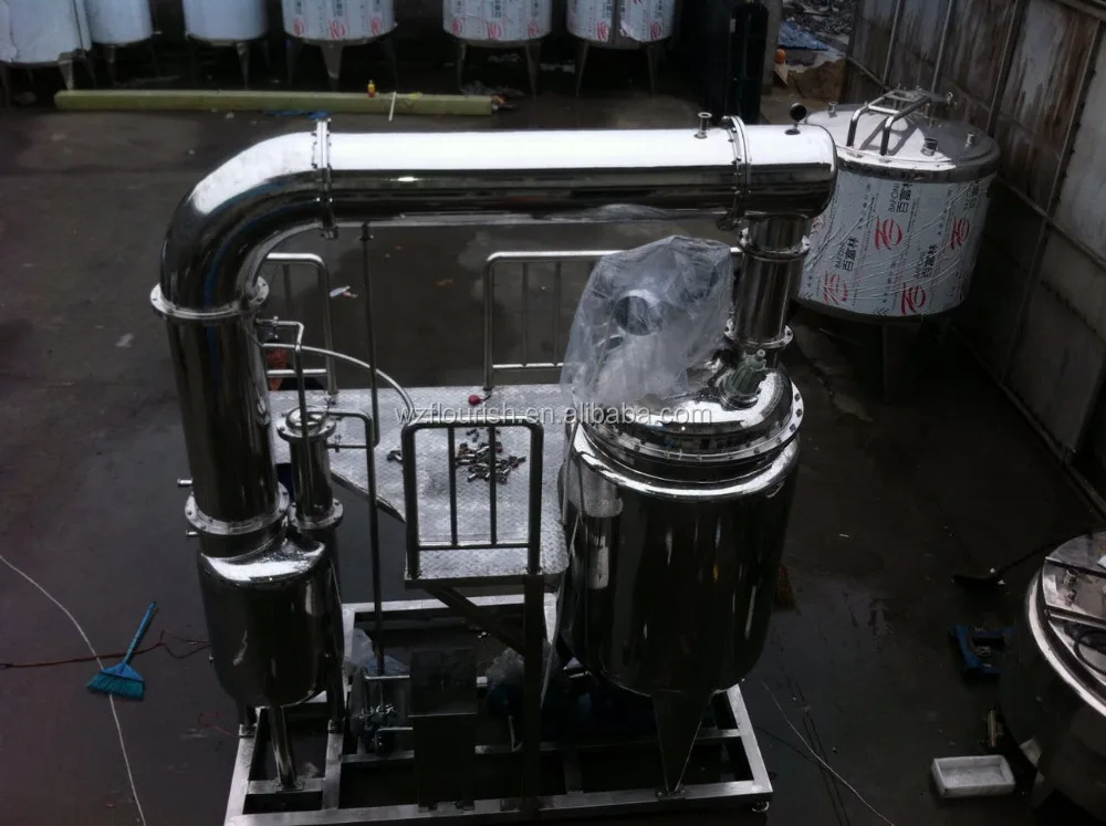2 Ton Per Day Stainless Steel Honey Vacuum Concentration Machine