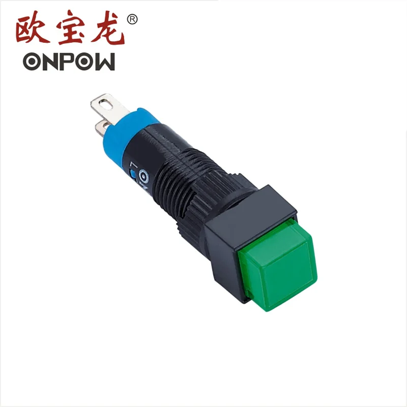 ONPOW 12 вольт кнопочный (LAS4F-D)(сертификат Европейского соответствия, сертификат независимого Испытательного и сертификационного CCC, ec (ROHS) по запрещению применения опасных веществ, reech)