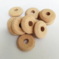 22 мм буковая древесина диск бусины деревянные плоские деревянные бусины большой spacer Бусины по индивидуальному заказу
