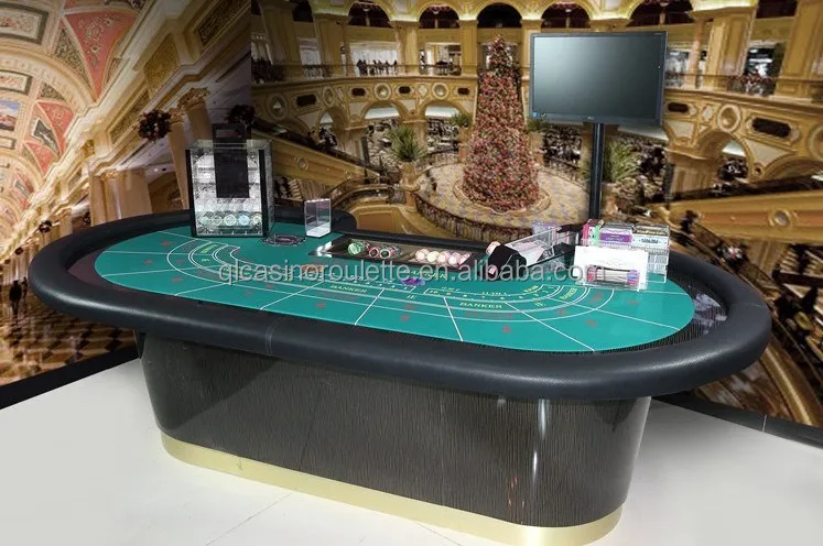 Luxury baccarat table Casino High quality Deluxe Professnional roulette wheels electronic LED Poker Customize