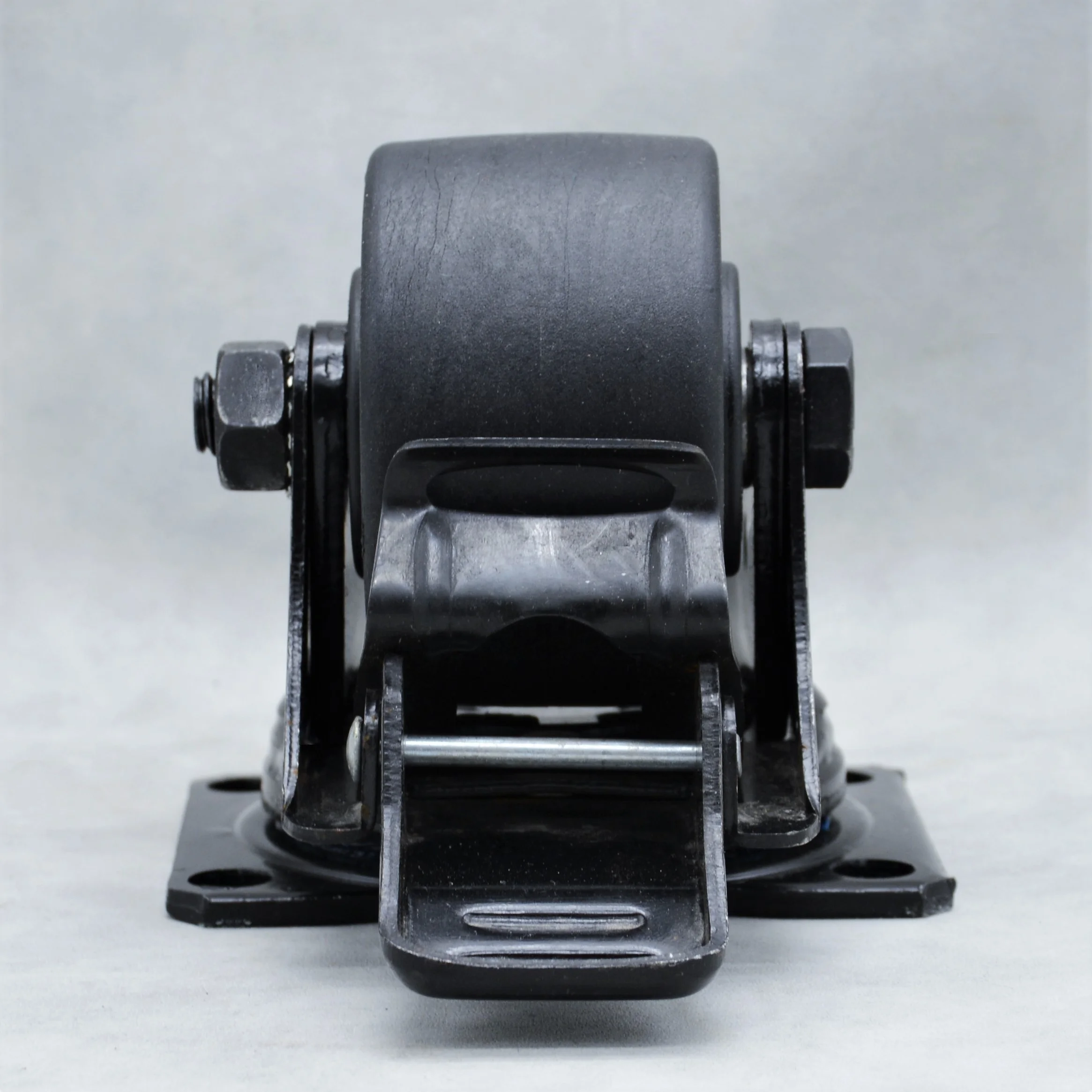 SS 550kg load 3 inch low profile commercial mask machine caster wheel with total brake