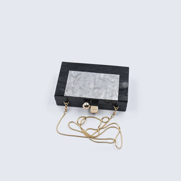 2019 New Multi Color Pearl Light Color Perfume bottle design Acrylic Evening Bag Sac A Main Femme Acrylic Clutch