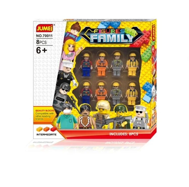 plastic cute mini building block hot toys figure one piece