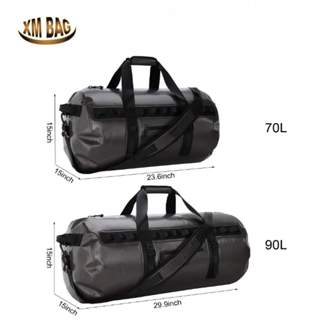 70L Waterproof Dry Duffel Bag oversize adventure dry sports bag for Motorcycle, Kayaking, Rafting, Skiing, Travel, Hiking