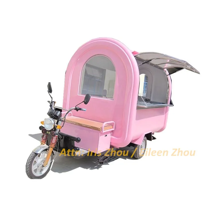 2024 Hot sale tuk tuk for sale / fast food van for sale / cabin three wheel motorcycle