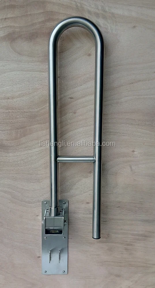 
304 Stainless steel toilet swing up bar safety grab bar disabled grab rail 