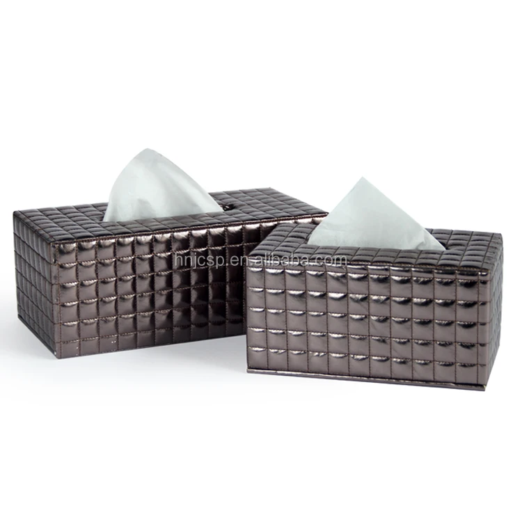 Colorful faux leather box facial tissue, mini tissue box, tissue paper box design