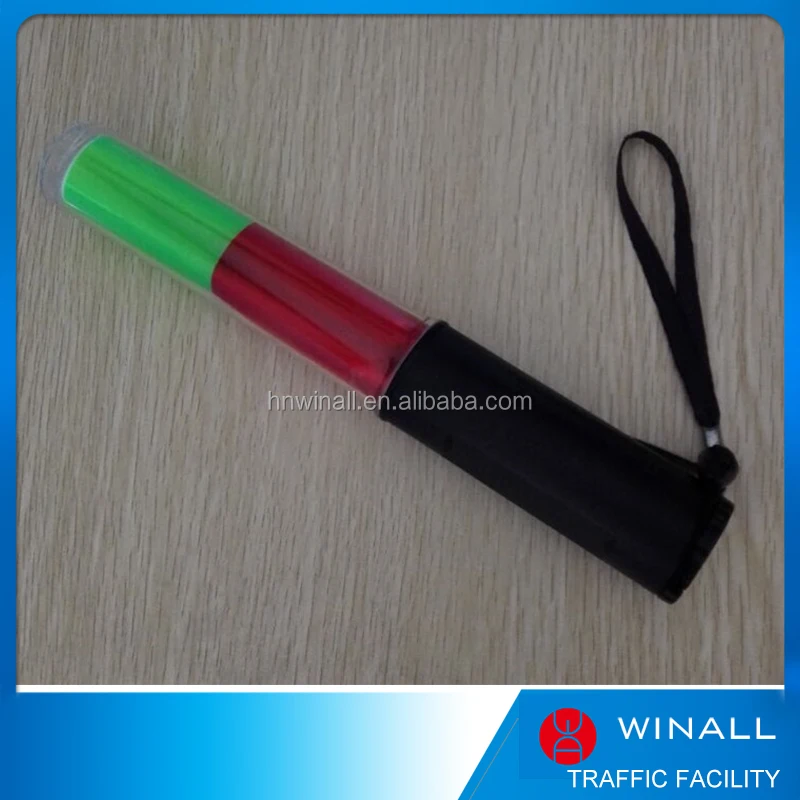Handheld Portable Short Anti-slip magnetic handle top torch led warning wands traffic duty safety batons with clips
