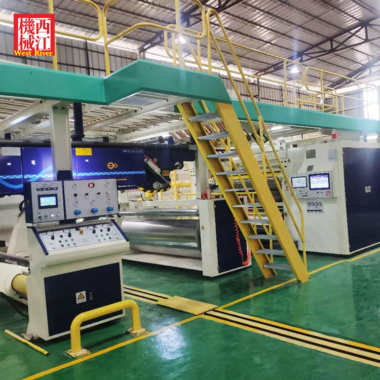 
 Автоматическая коробка коробки машины для производства гофрированного картона производственными линиями 3/5/7Ply высокой скорости управления ПЛК  