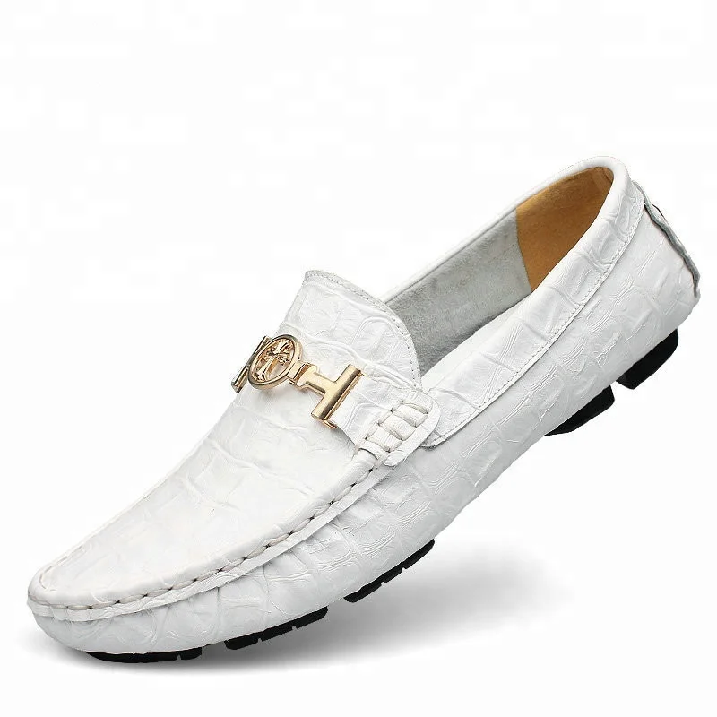 Wholesale fancy design business outdoor driving leather loafer shoes men