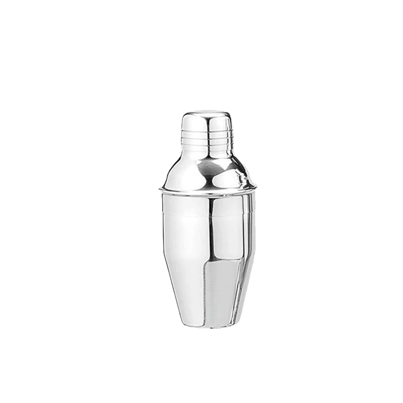 2021 New Cocktail Shaker Stainless Steel Cocktailshaker CS-25S (PN:C25- OS-21) Mini Cocktail Shakers 250ml Cobbler Shaker in KTV