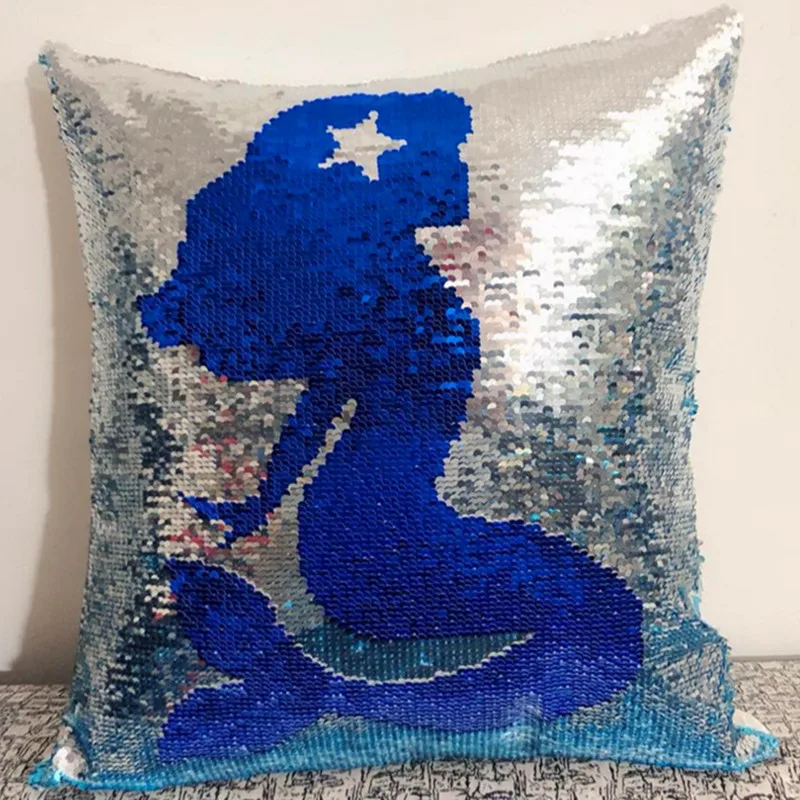 Оптовая продажа двухсторонних цветов Волшебная Русалка двухсторонняя блестящая подушка