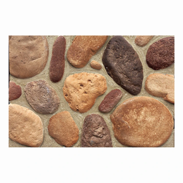 GB-E02 pebble stone artificial cultural stone wall panel