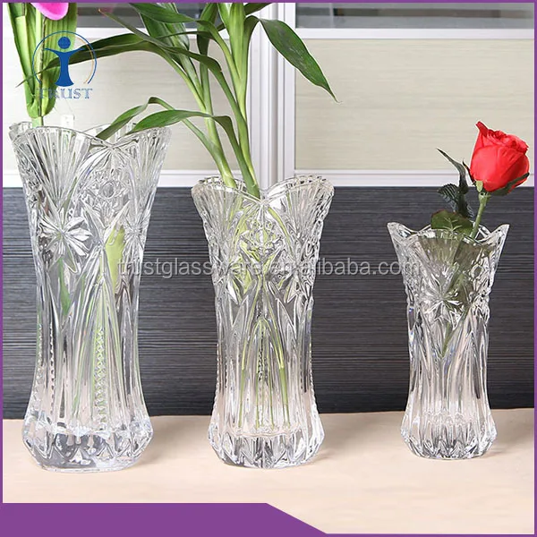 Лучшие продажи ясно Lucky bamboo контракт современный хрустальные и стеклянные вазы